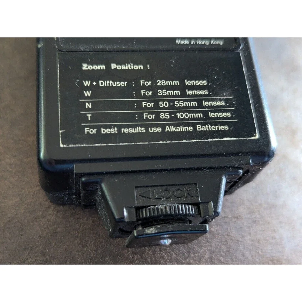Vintage FOCAL M500C-ZOOM Auto Shoe Mount Camera Electronic Flash Unit 20-01-37